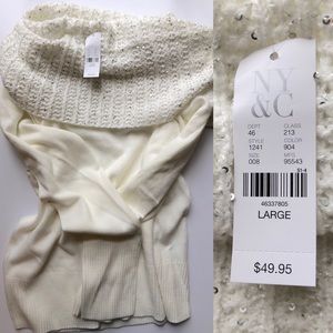 Cream New York and Company Cowl Neck Sweater